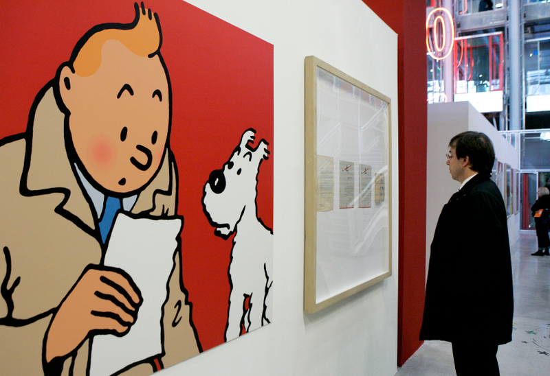 Tintín en Pompidou . AP